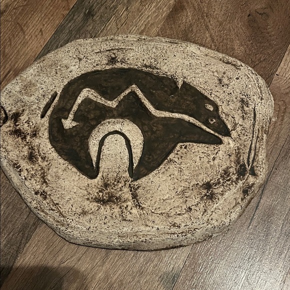 Other - Rustic Bear Stone Decor wall hanger, signed!